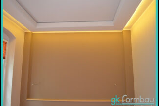 Lichtvoute mit Schattenfuge aus Gipskarton