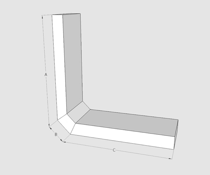 Gipskarton Halb U-Profil