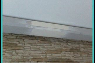 Lichvoute selber bauen: Schritt 3 - Anschlüsse verspachteln und anschließend schleifen.