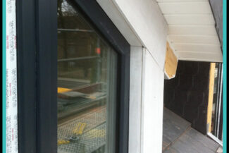 Dachgiebel Verkleidung aus Glasschaumplatten