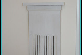 Kamin Revisionsklappe mit Halbsäule