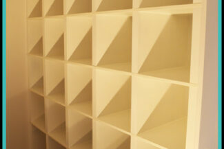 Regalaufbau aus GK Formteilen