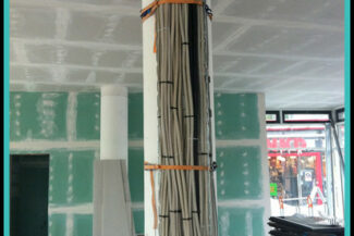 Rundsäule mit Kabeldurchführung (Gewerbliche Nutzung)