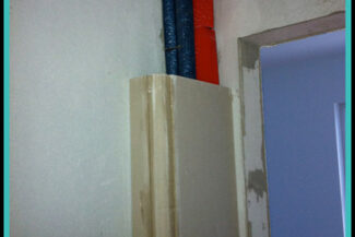 Verkleidung Steigleitung ohne Ständerwerk mit Sonderform