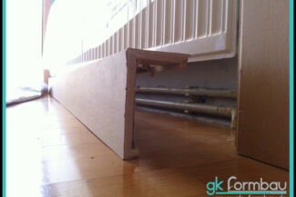 Verkleidung für Heizkörperrohre